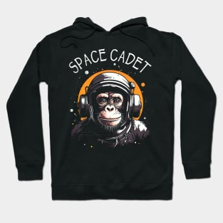 Space Cadet Monkey Ape Chimp Astronaut Hoodie